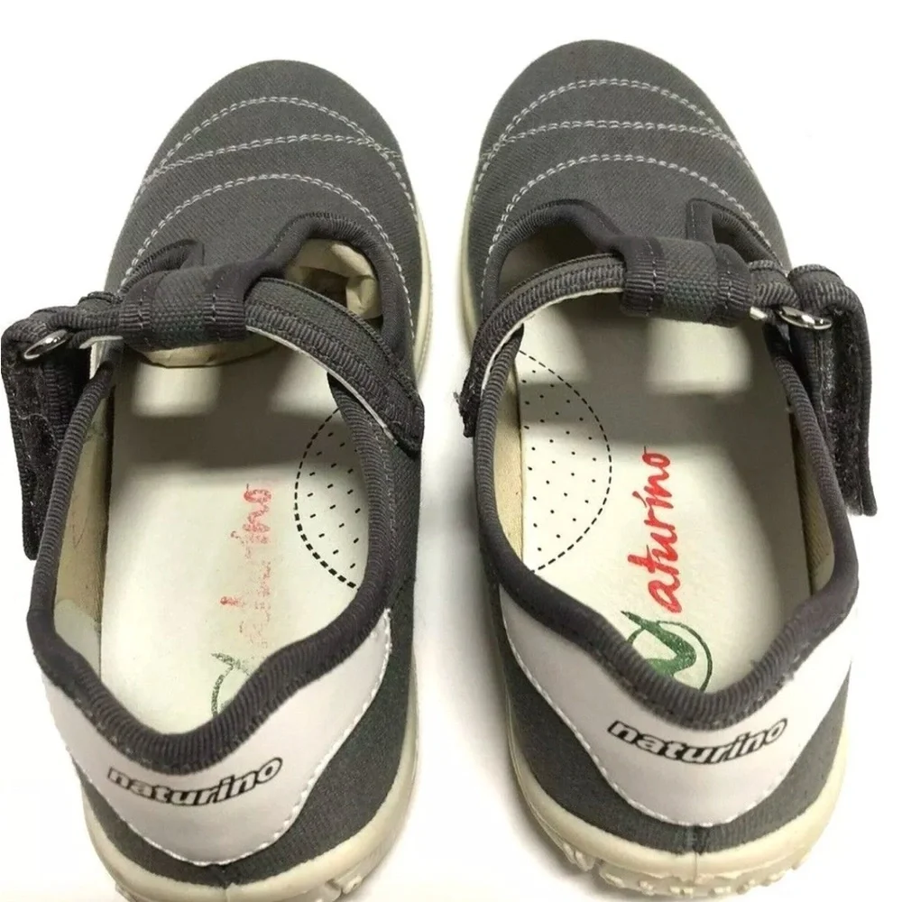 Naturino Girls Ostuni Grey Shoes Size EUR30 M 13 M Little Kid